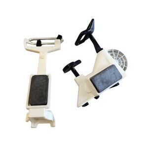 Vintage Set 2 Weight Loss Magnets Think Thin Scale Exercise Bike Funny